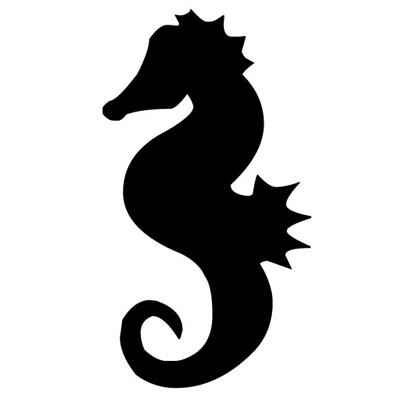 Seahorse Lettering Art 5 p 2 Wall Decal
