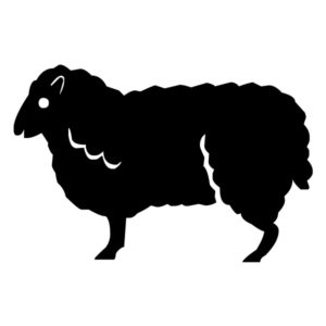 Sheep B LAK 30-7 Farm Wall Decal