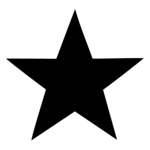 Star Themed Motif Lettering Art Wall Decal