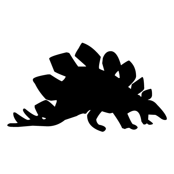 Stegosaurus Silhouette A LAK 26-6 Dinosaur Wall Decal