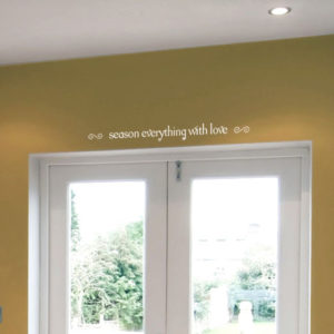 Season everything with love Wall Decal