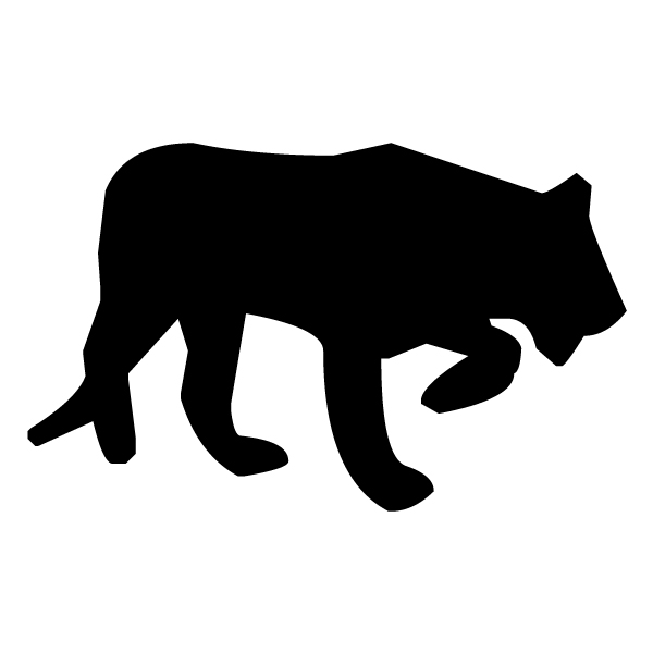Tiger Silhouette A LAK 15-0 Jungle Wall Decal