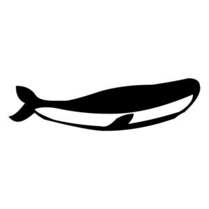 Whale Silhouette A LAK 1-5 Nautical Wall Decal