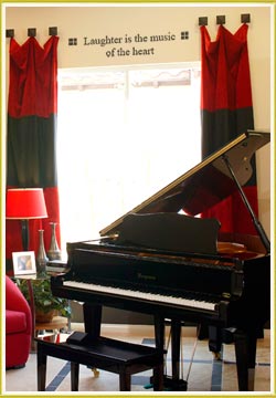 Bring laughter and joy into your music room with this quote