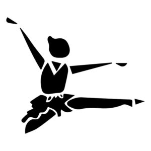 Abstract Ballerina A LAK 2 3 D Sports Wall Decal