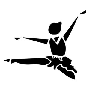 Abstract Ballerina B LAK 2 3 E Sports Wall Decal