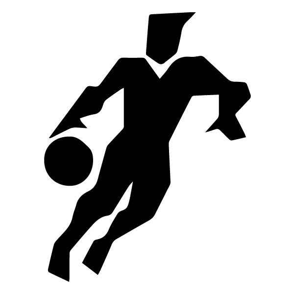 Abstract Basketball Player A LAK 2 2 Y Sports Wall Decal