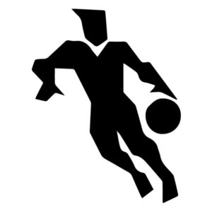 Abstract Basketball Player B LAK 2 2 Z Sports Wall Decal