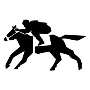 Abstract Equestrian B LAK 2 2 l Sports Wall Decal