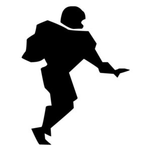 Abstract Football Player A LAK 2 2 a Sports Wall Decal