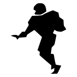 Abstract Football Player B LAK 2 2 b Sports Wall Decal