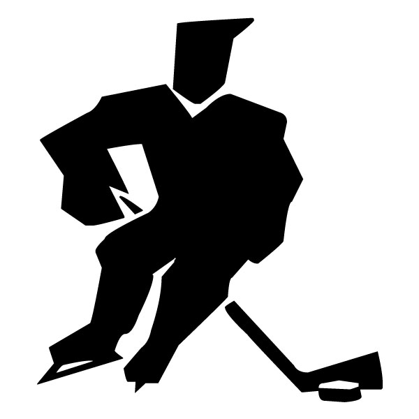 Abstract Hockey Player A LAK 2 2 e Sports Wall Decal