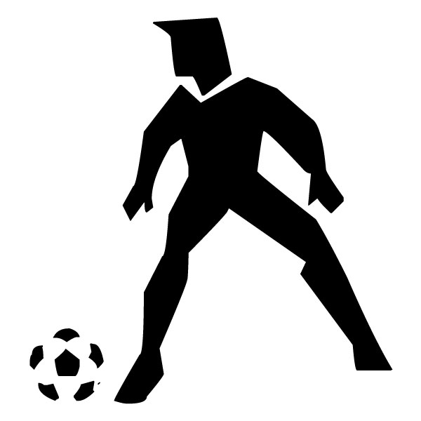 Abstract Soccer Player B LAK 2 2 n Sports Wall Decal