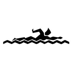Abstract Swimmer A LAK 2 2 y Sports Wall Decal
