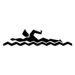 Abstract Swimmer B LAK 2 2 z Sports Wall Decal