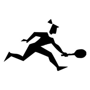 Abstract Tennis Player A LAK 2 2 u Sports Wall Decal