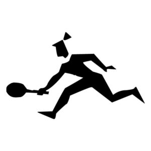 Abstract Tennis Player B LAK 2 2 v Sports Wall Decal