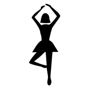 Ballerina B LAK 2 D Sports Wall Decal