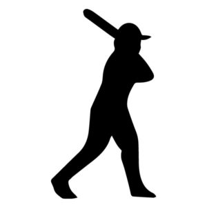 Baseball Player A LAK 2 S Sports Wall Decal