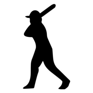 Baseball Player B LAK 2 T Sports Wall Decal