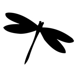 Dragonfly Lettering Art 4 7 Wall Decal