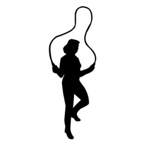 Female Jump Roper A LAK 2 2 6 Sports Wall Decal