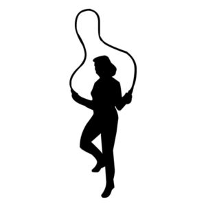 Female Jump Roper B LAK 2 2 7 Sports Wall Decal
