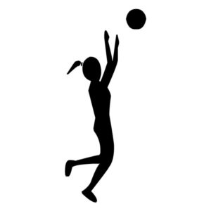 Female Volleyball Player A LAK 2s Sports Wall Decal
