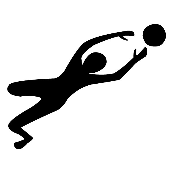 Male Volleyball Player 2A LAK 2w Sports Wall Decal