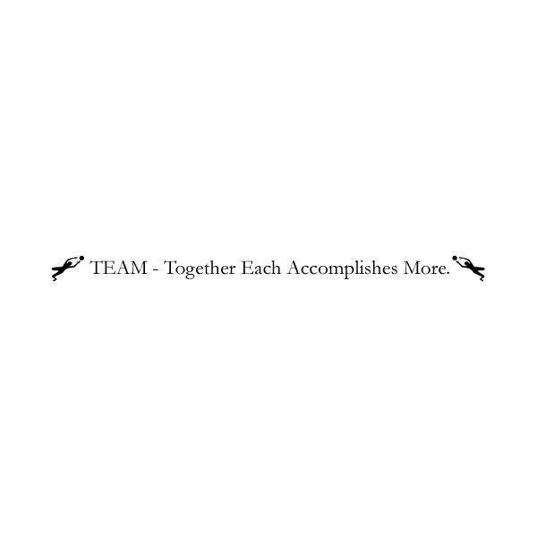 TEAM Together Each Wall Decal