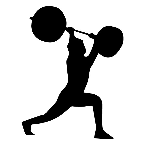 Man with Weights 2A LAK 2 2 Q Sports Wall Decal