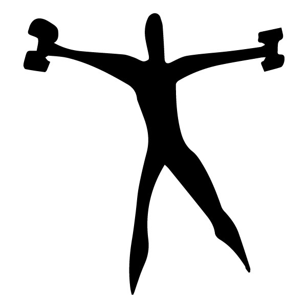 Man with Weights 3B LAK 2 2 T Sports Wall Decal