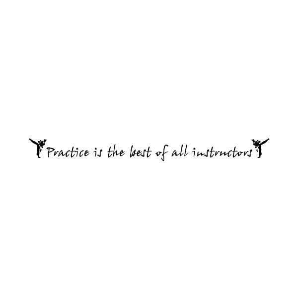 Practice is the Wall Decal