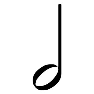 Music Notes Pair 2 B Lettering Art 13 4 Wall Decal