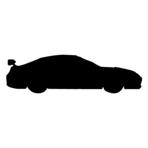 Race Car silhouette 5A LAK 5 8 Racing Wall Decal