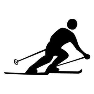 Skier 2A LAK 2 8 Sports Wall Decal