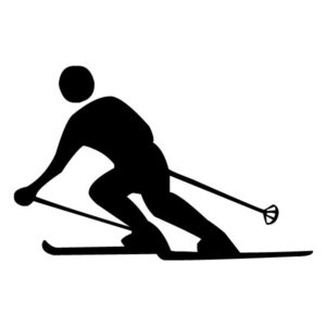Skier 2B LAK 2 9 Sports Wall Decal