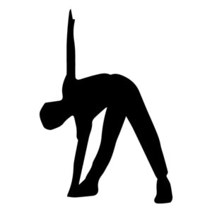 Stretching Out 1B LAK 2 2 D Sports Wall Decal