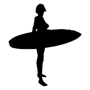 Surfer Girl A LAK 28 4 Surfing Wall Decal