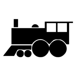 Train Silhouette 1B LAK 11 1 Train Wall Decal