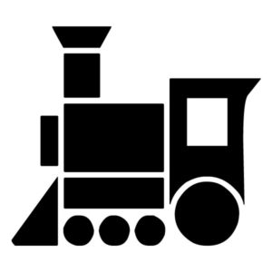 Train Silhouette 3B LAK 11 5 Train Wall Decal