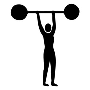 Weight lifter A LAK 2 E Sports Wall Decal