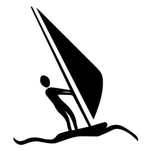 Wind surfer A LAK 2 M Sports Wall Decal