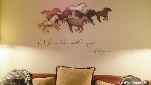 O far a horse with wings Wall Decal