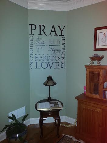 Pray one another Wall Decal