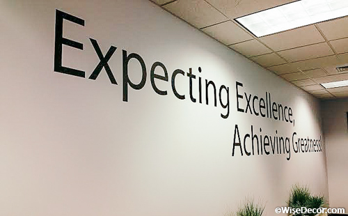 Expecting Excellence, Achieving Greatness Wall Decal