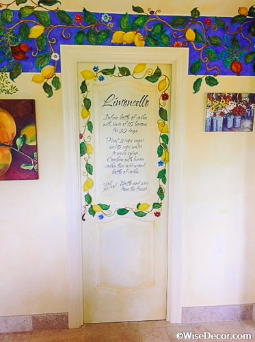 Limoncello Infuse bottle Wall Decal