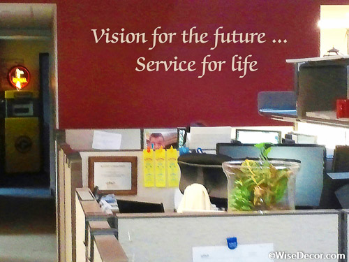 Vision for the future... Service for life Wall Decal
