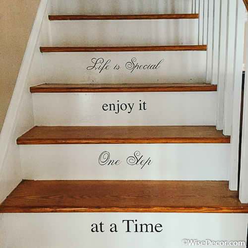 Life is Special enjoy it one step at a time Wall Decal