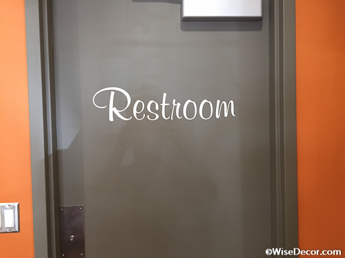 Restroom Wall Decal